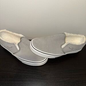 Sherpa lined slip on vans